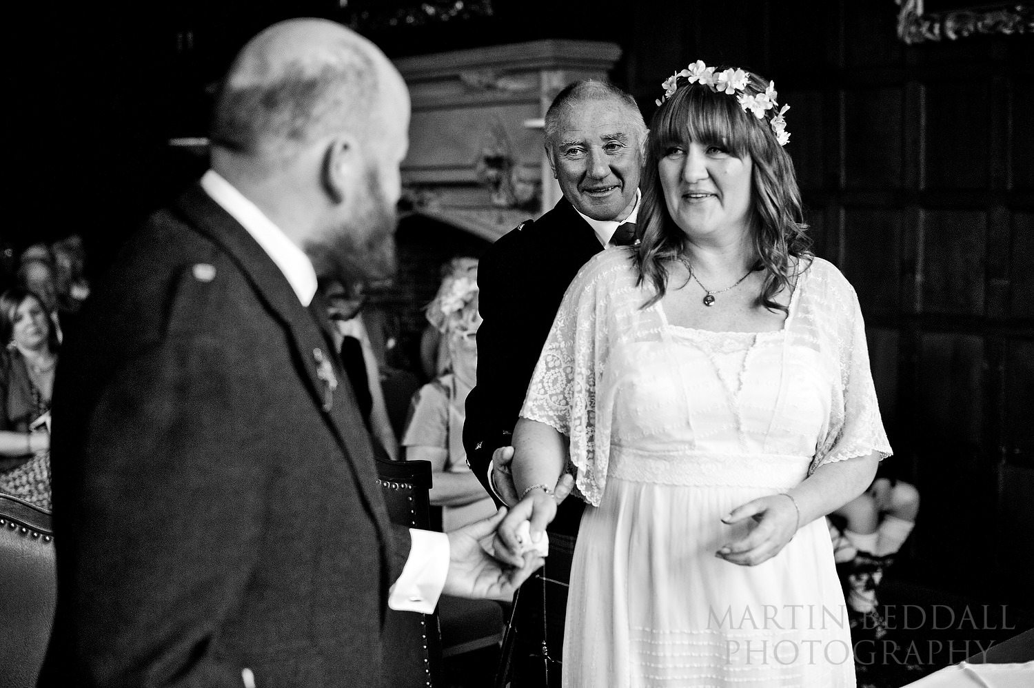 Start of Bisham Abbey wedding ceremony