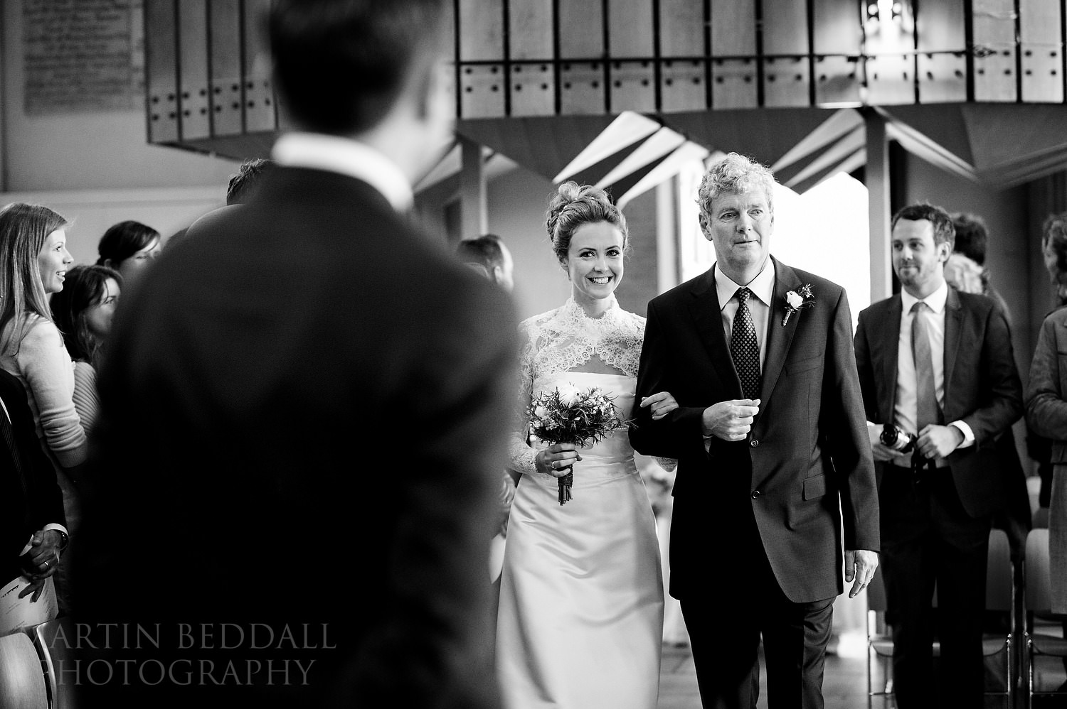Eye contact with the groom