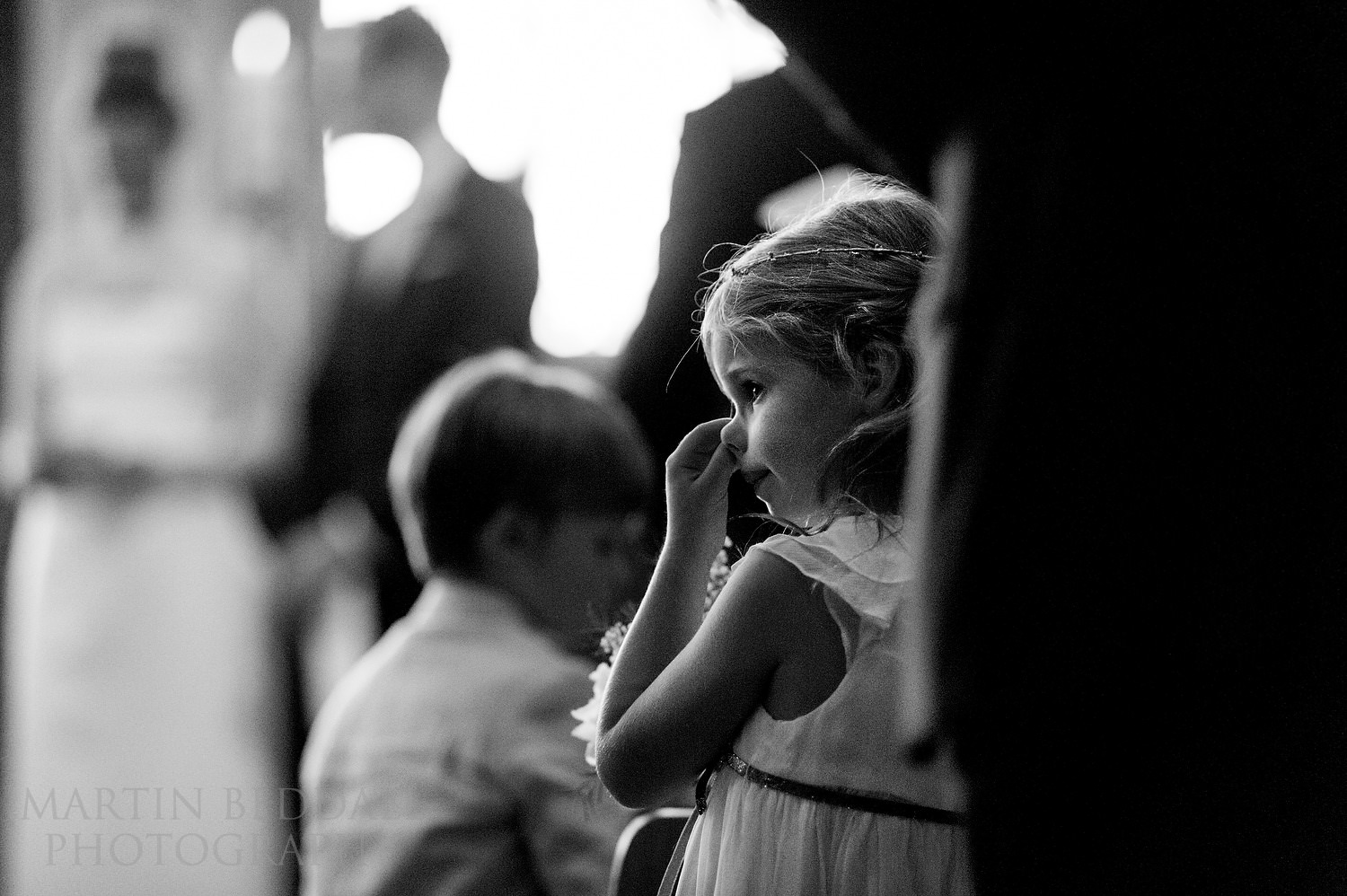 Nose picking during the ceremony