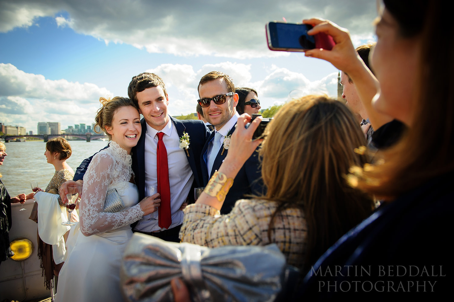 Photo with the bride and groom
