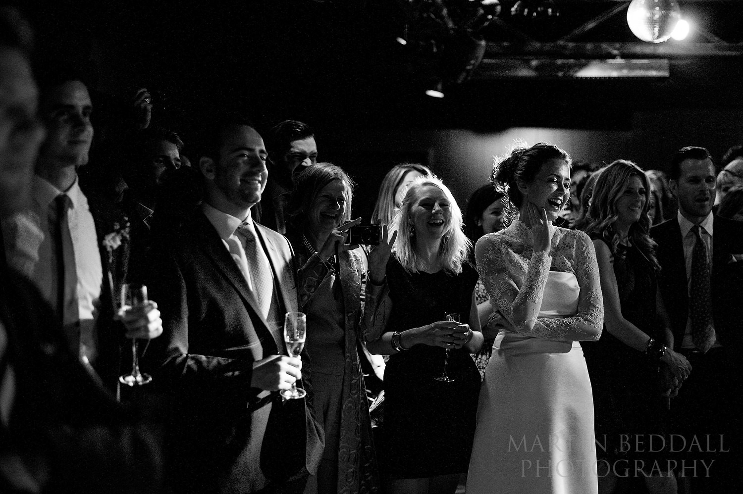 Listening to the groom sing