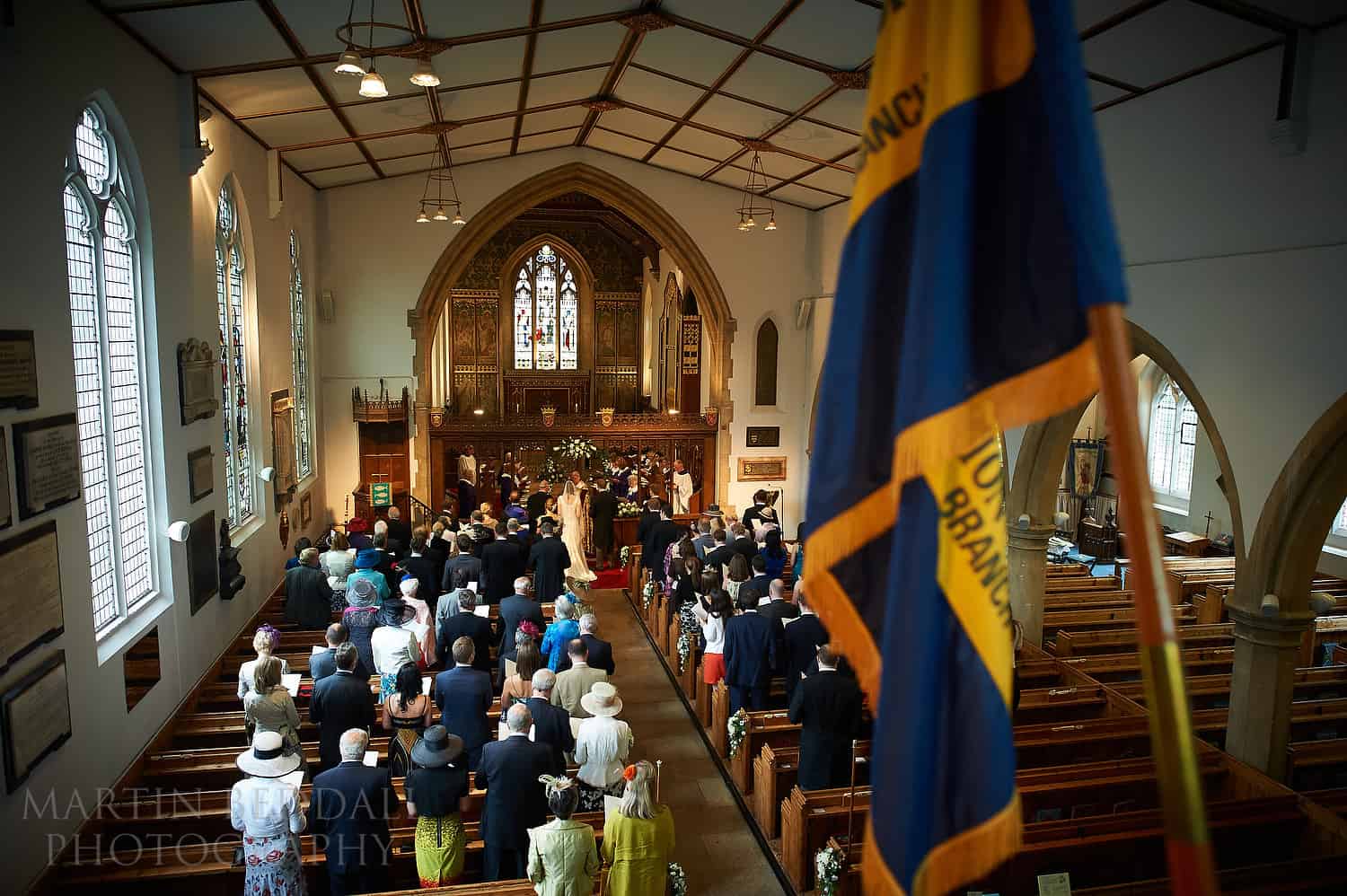 St Andrew's church wedding ceremony in Ham