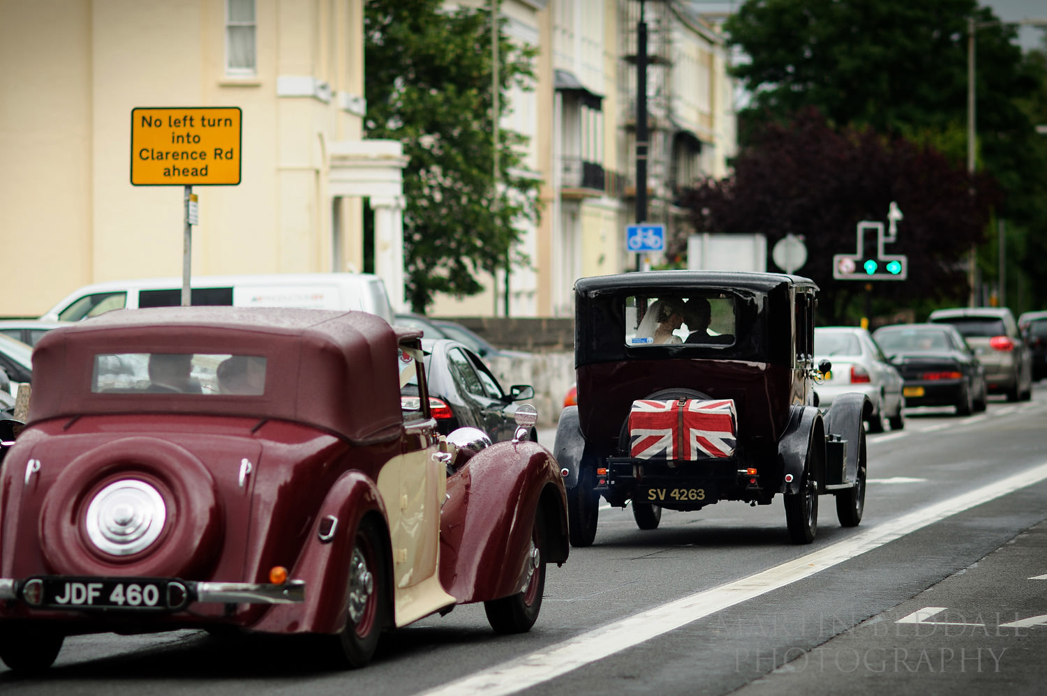 Wedding car union jack