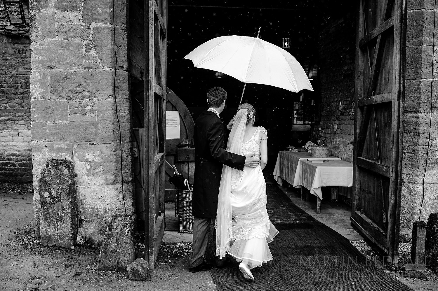 Running into the Tithe Barn at Stanway House