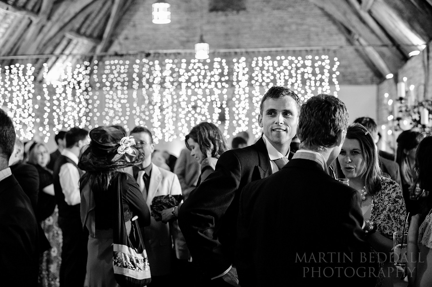 Stanway House Tithe Barn wedding reception