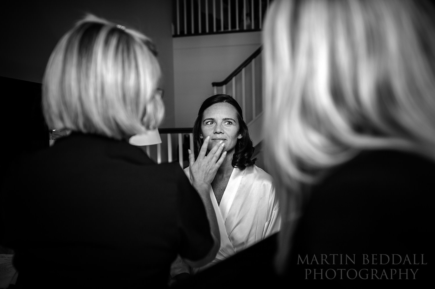 Bride getting ready at Limewood Hotel