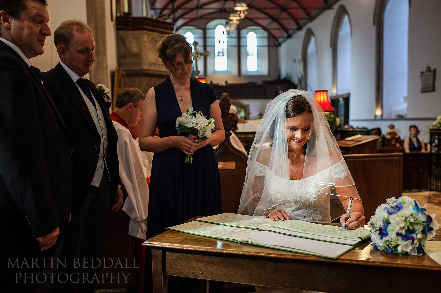 Signing the register