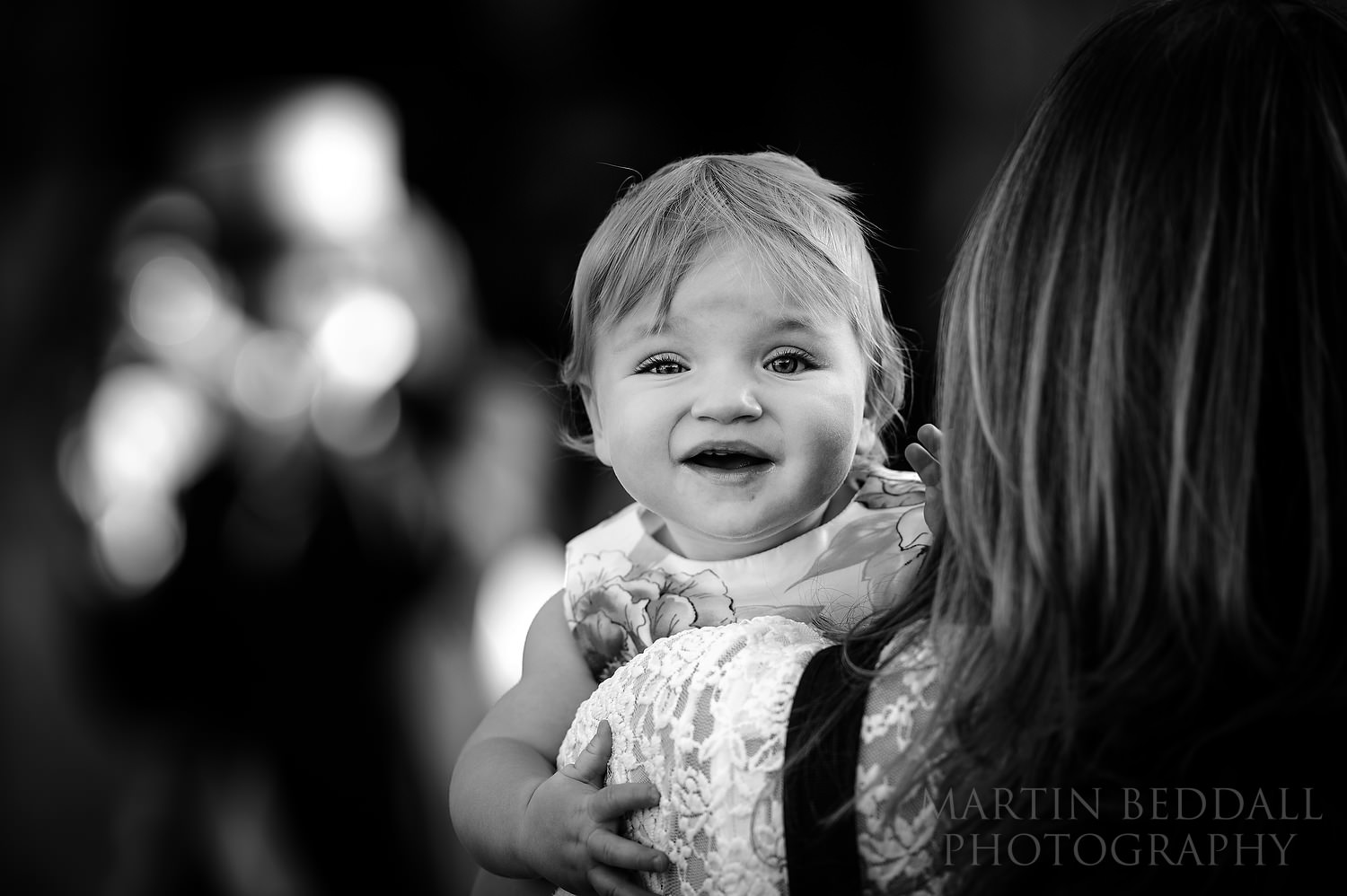 Very young wedding guest