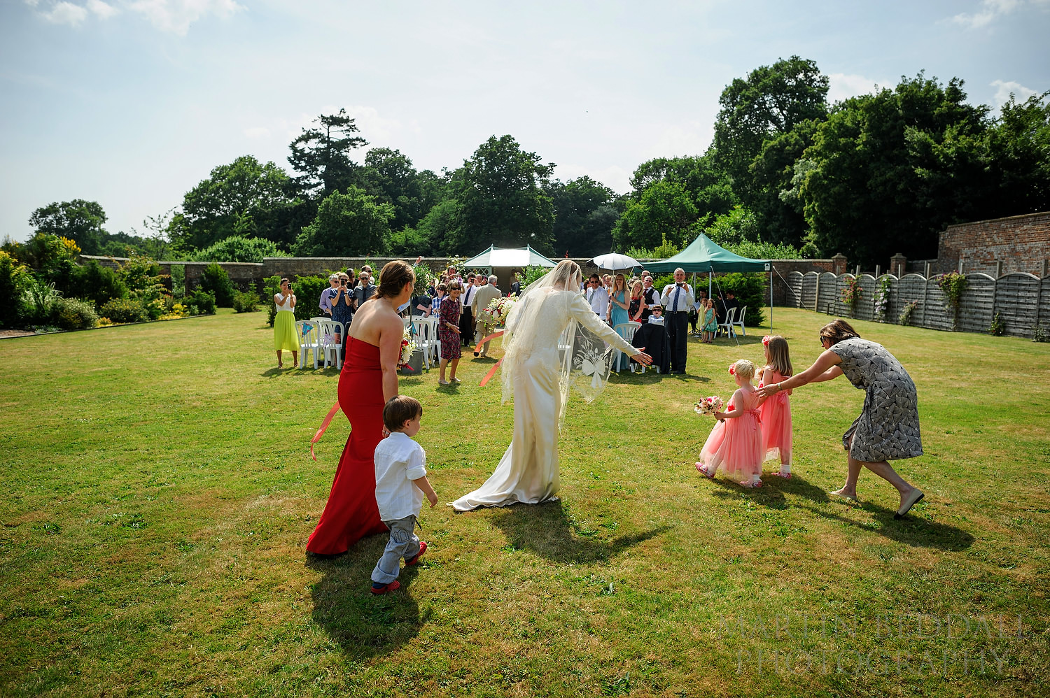 Flower girls head the wrong way