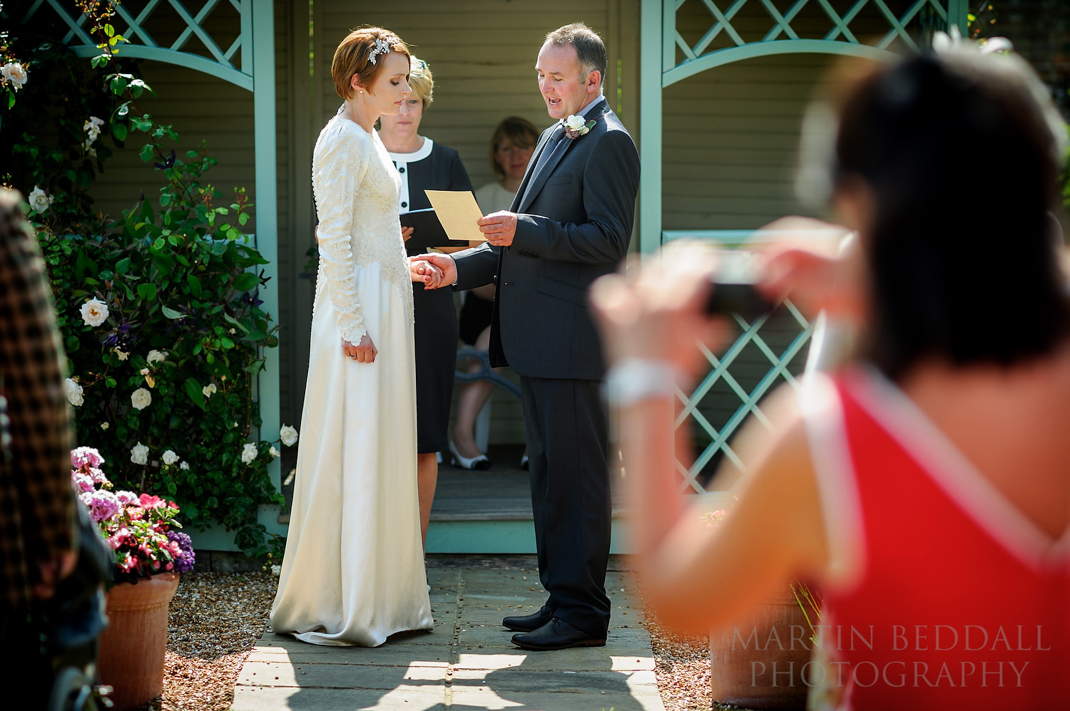 Wedding vows at Wadhurst Castle