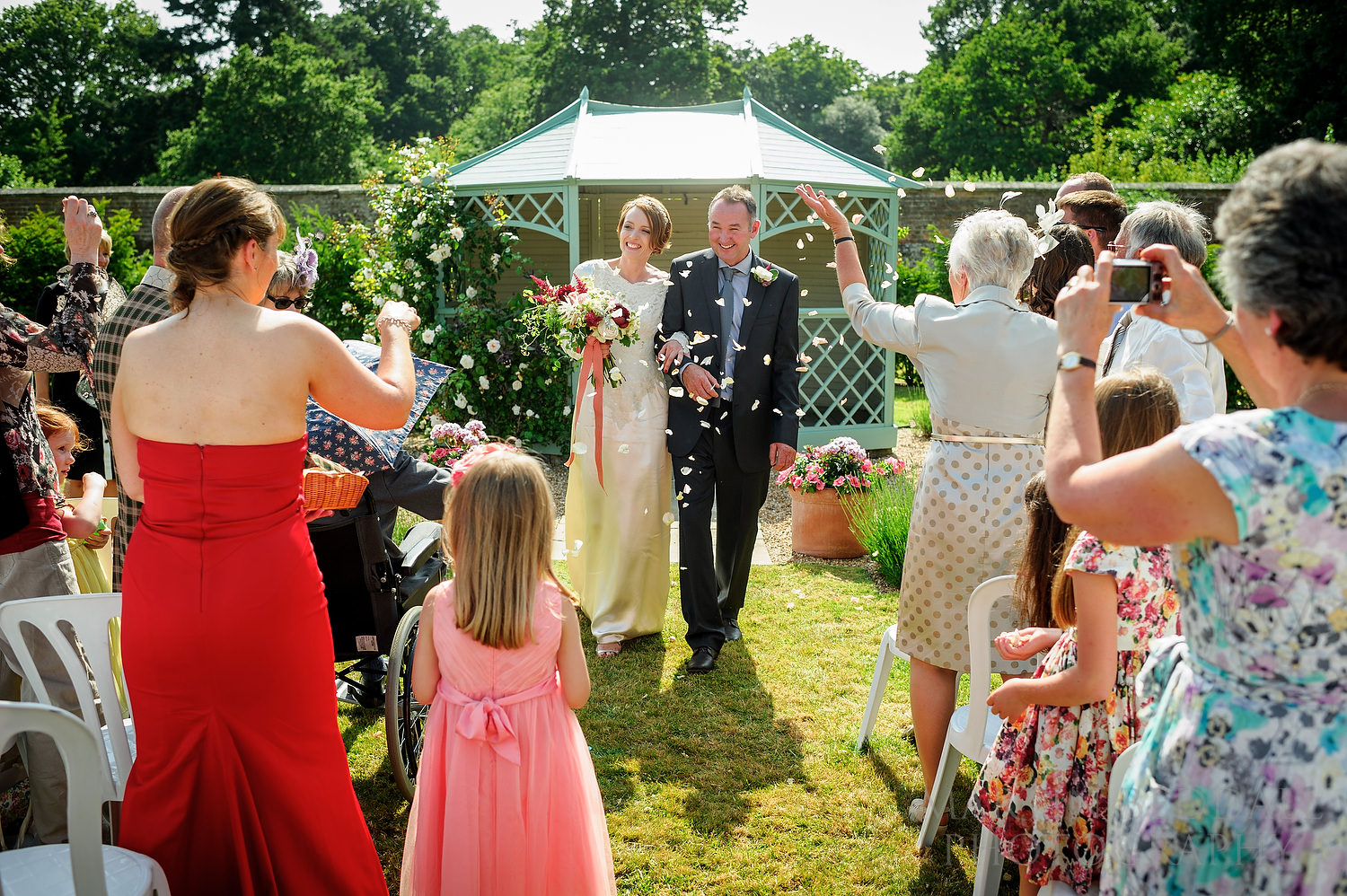 Wadhurst Castle open air wedding ceremony