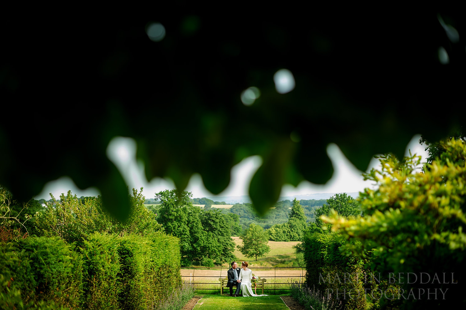 Bride and groom at Wadhurst Castle