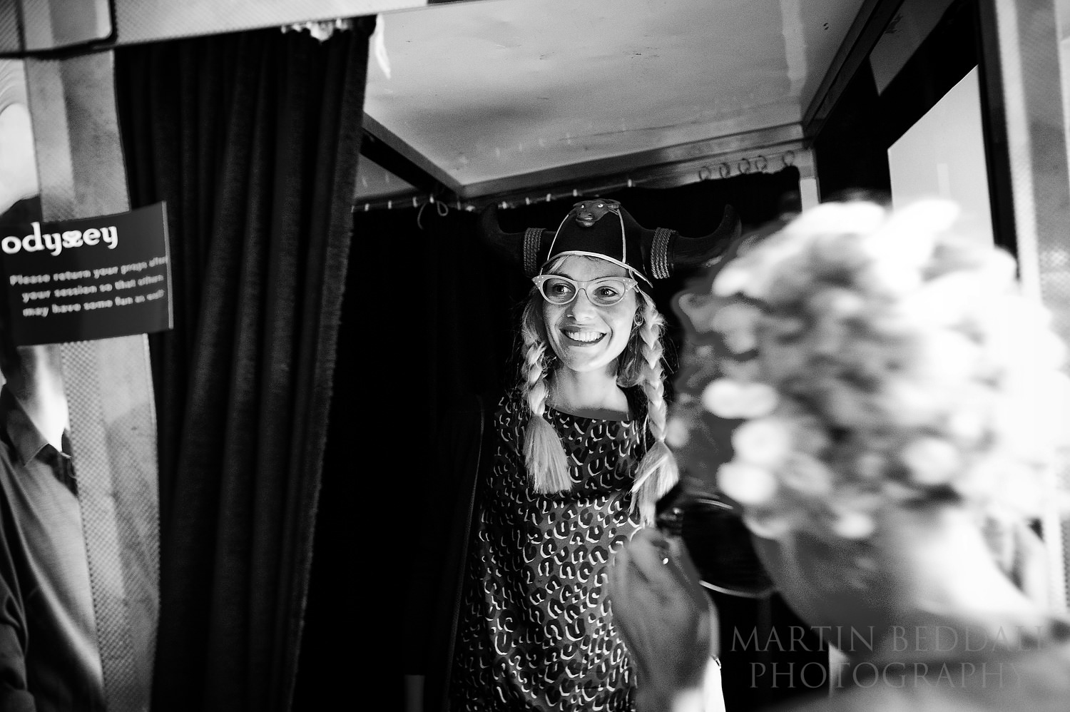 Photo booth dressing up