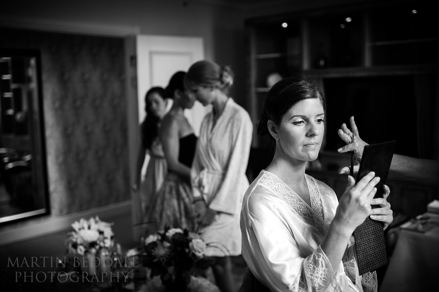 Bride getting ready at the Sofitel hotel St James's