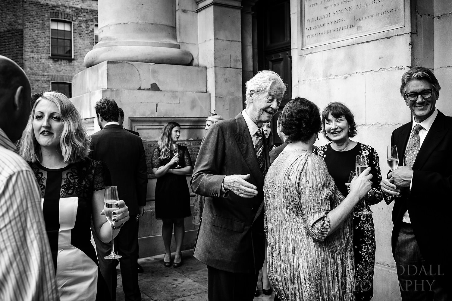 Wedding reception at Christ Church in Spitalfields