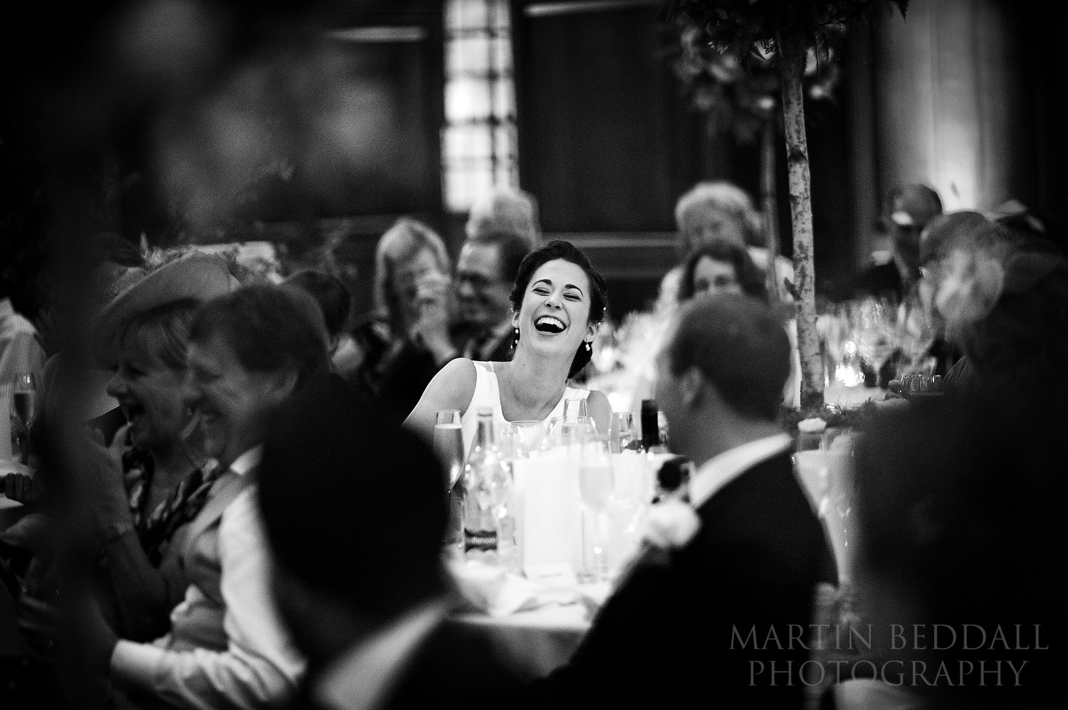 Laughing bride