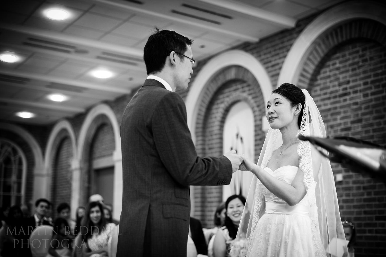 Great Fosters wedding ceremony