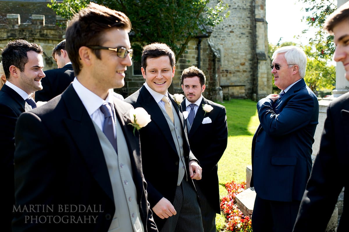 Groom outside Buxted church