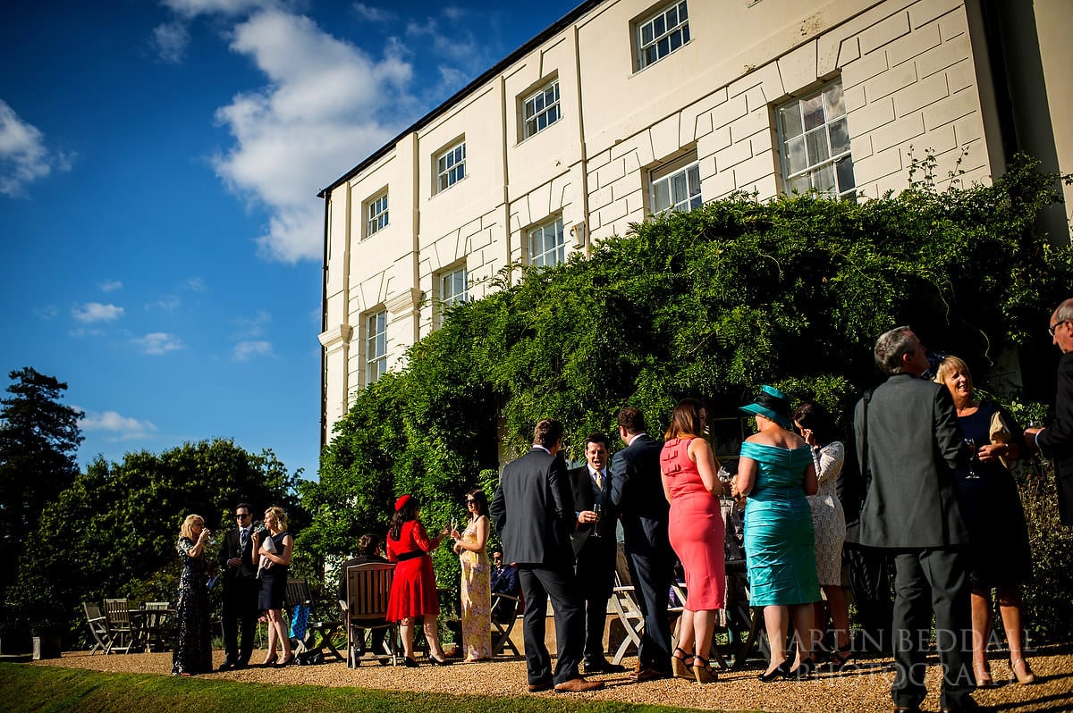 Wedding reception on the terrace