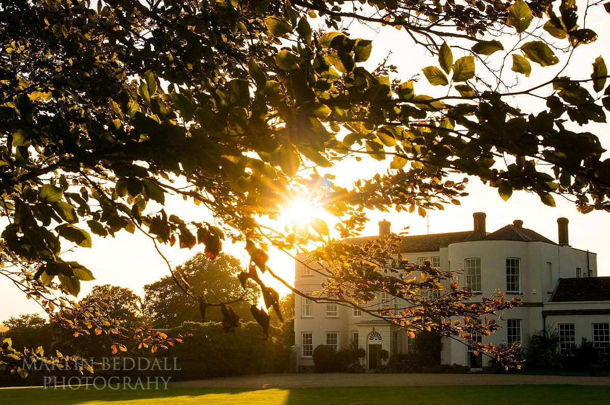 Autumn evening sunshine