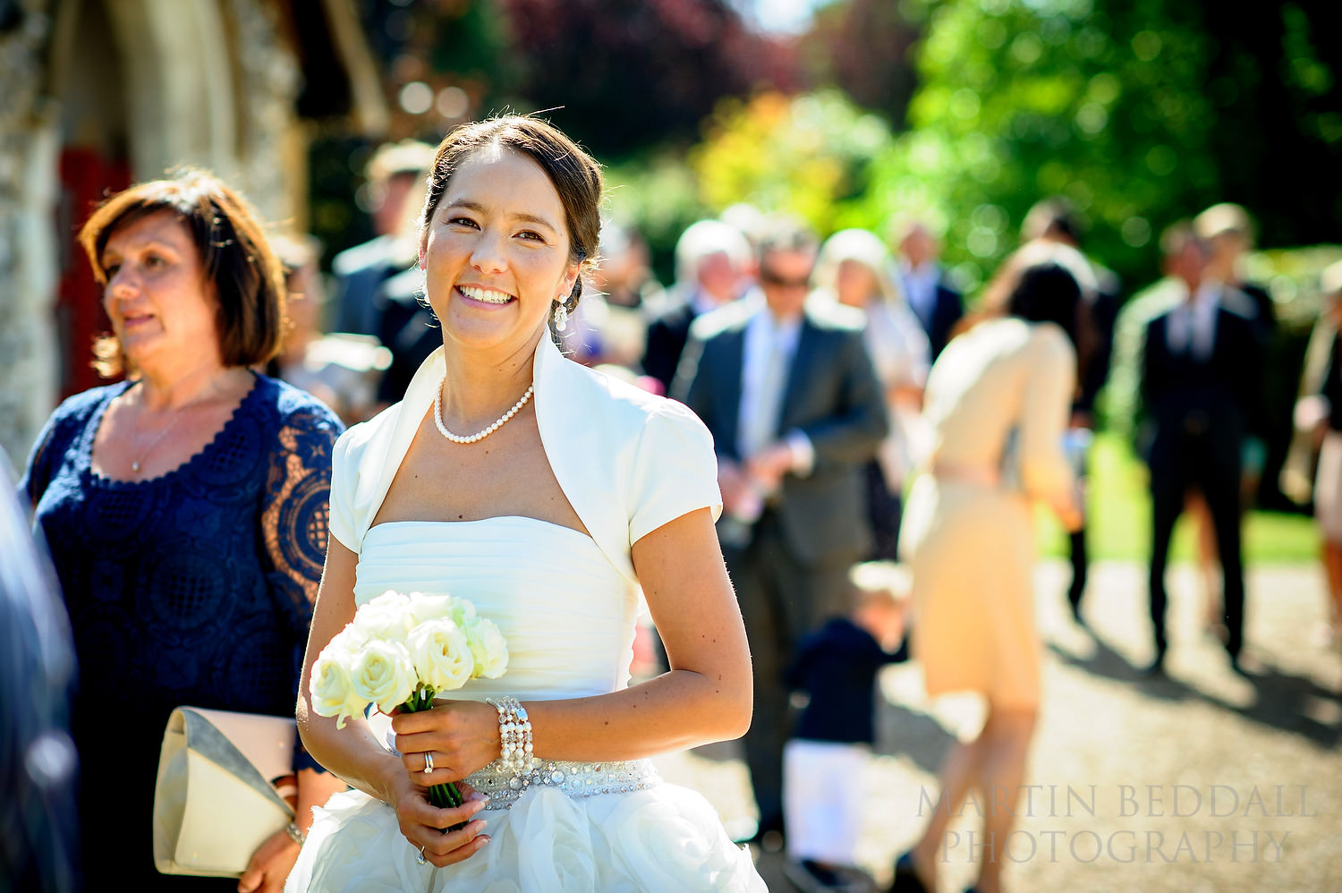 Bride at Mickleham church
