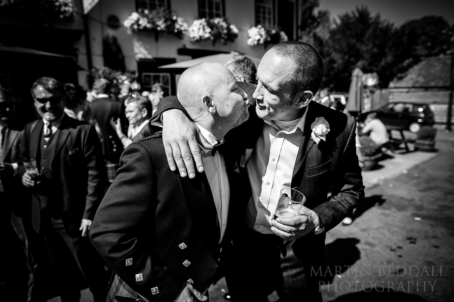 Groom and a friend