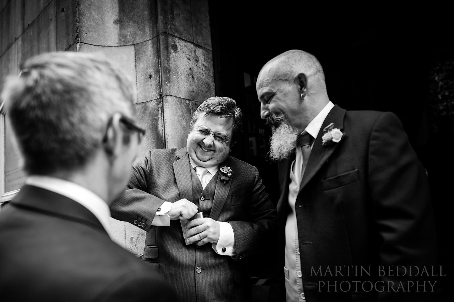 Opening the hip flask