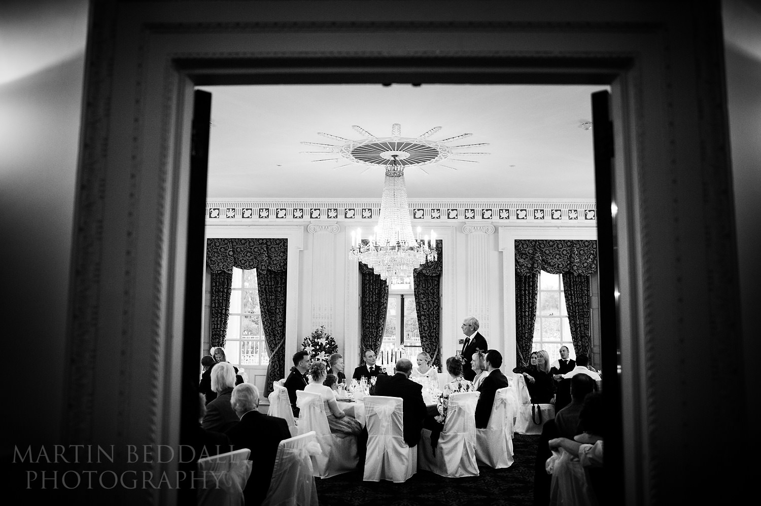 Buxted Park wedding meal