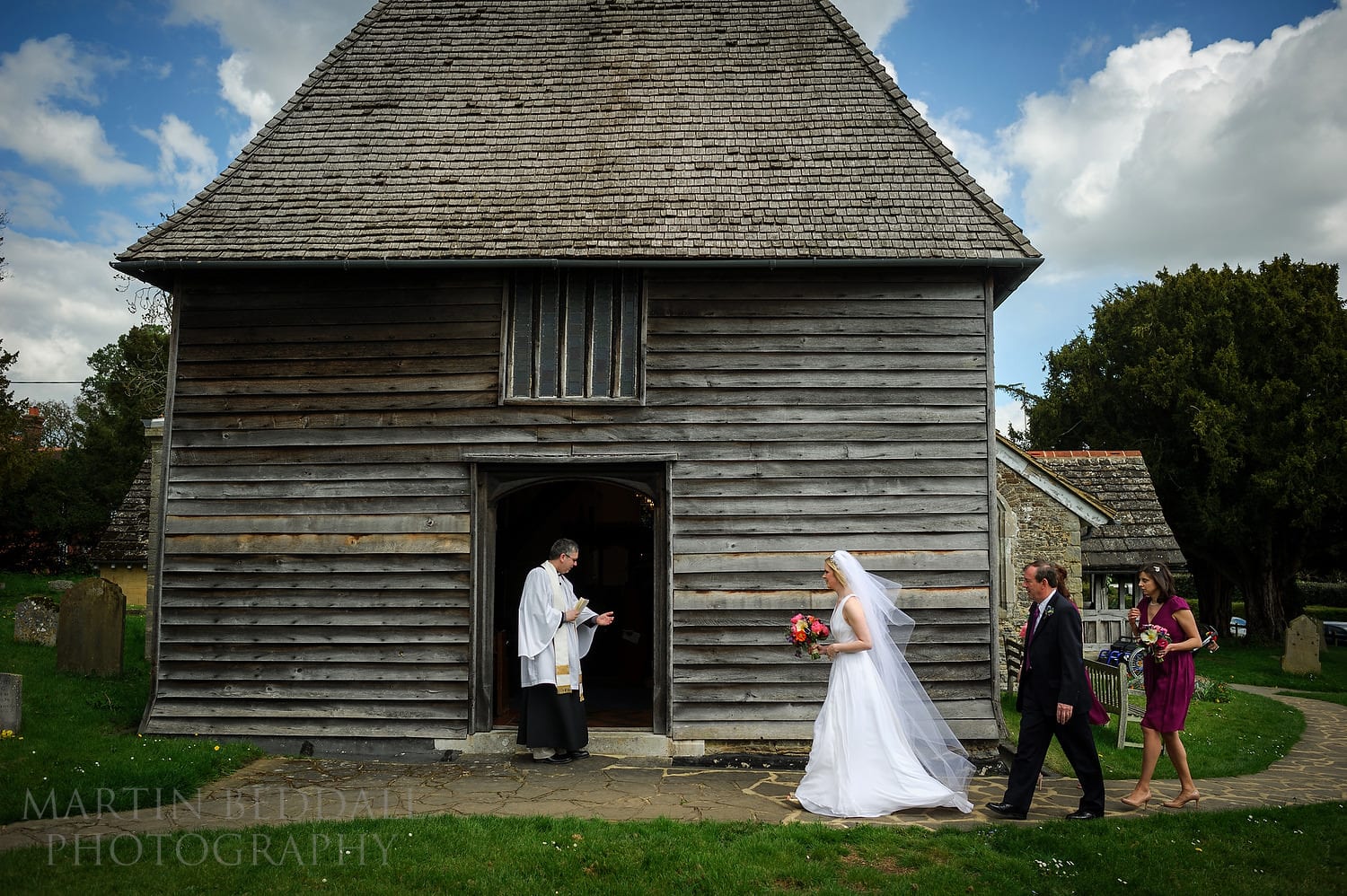Wedding at Newdigate church