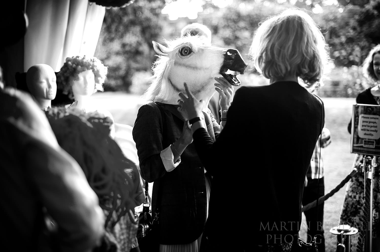 Fancy dress at Sussex wedding