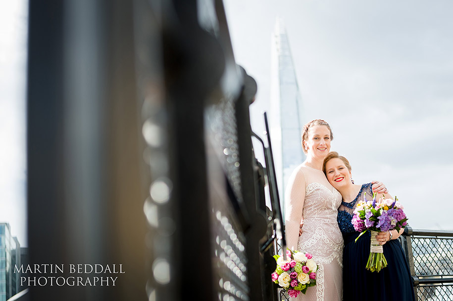 Ellen & Steph in front of the Shard