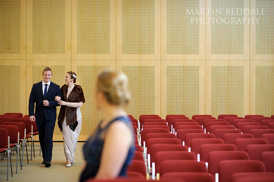 buddhist wedding Brother walks the bride up the aisle at Taplow Court