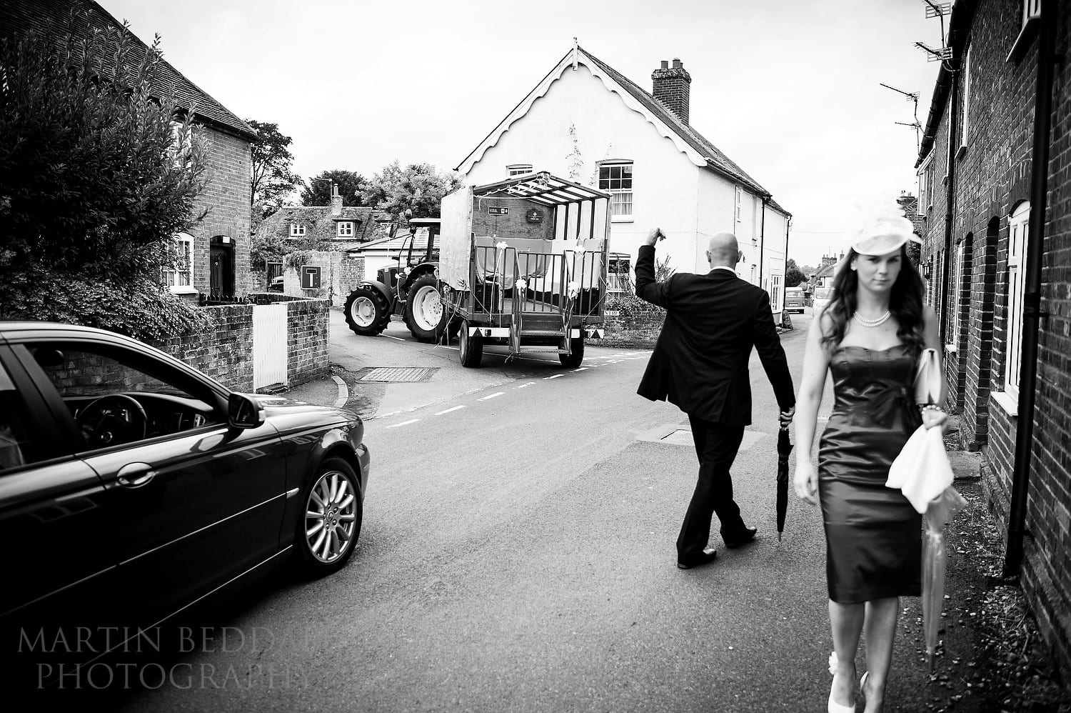 Wedding transport - tractor and trailer