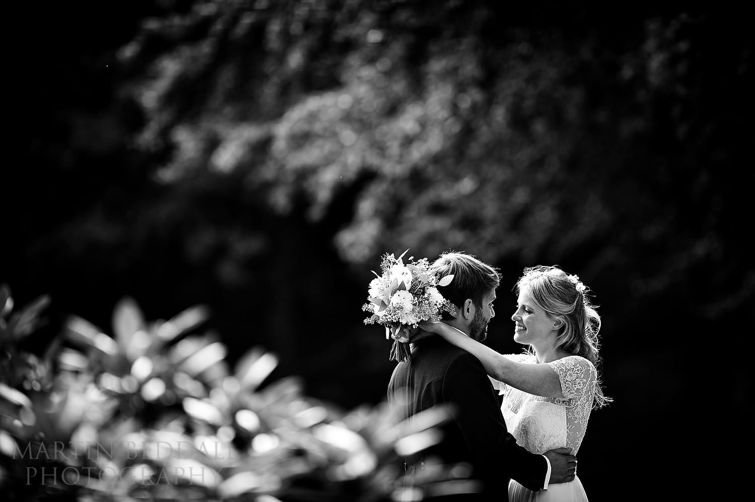 New Forest wedding couple portrait