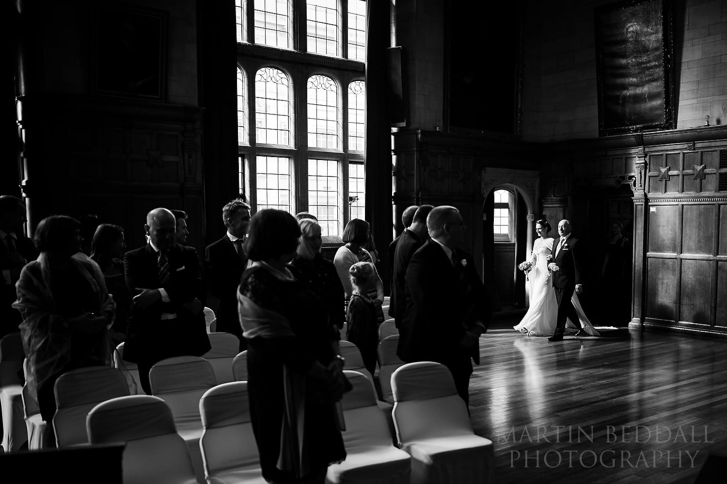 Start of an Oxford Town Hall wedding ceremony
