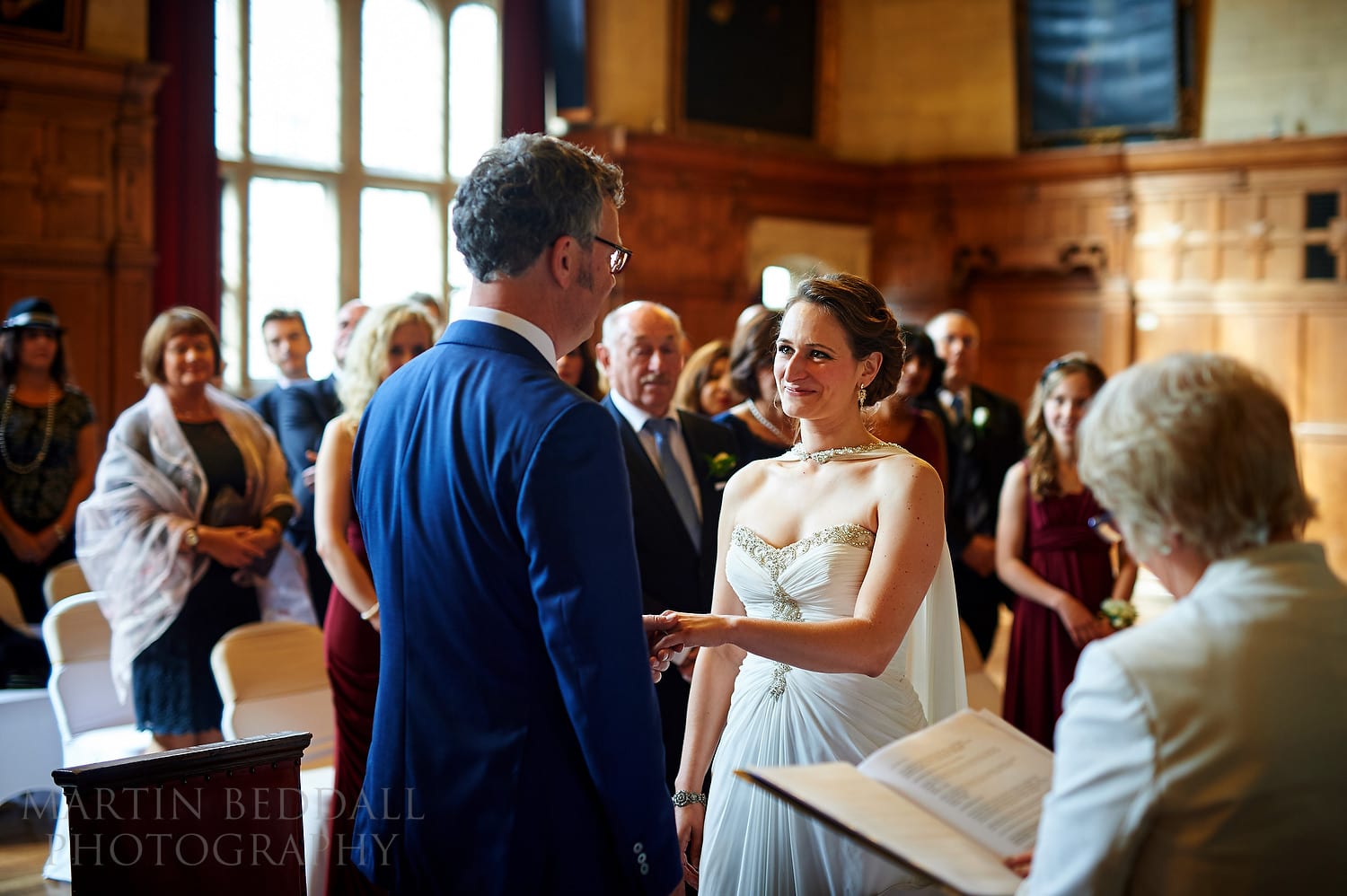 Wedding ceremony at Oxford Town Hall