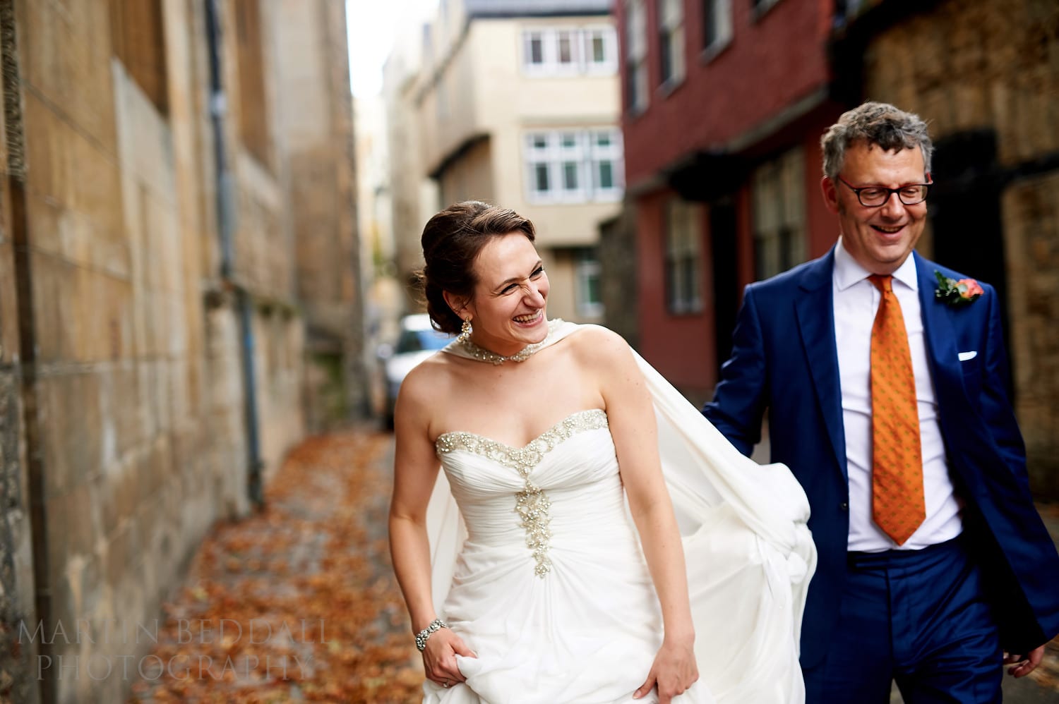 Bride and groom in Oxford