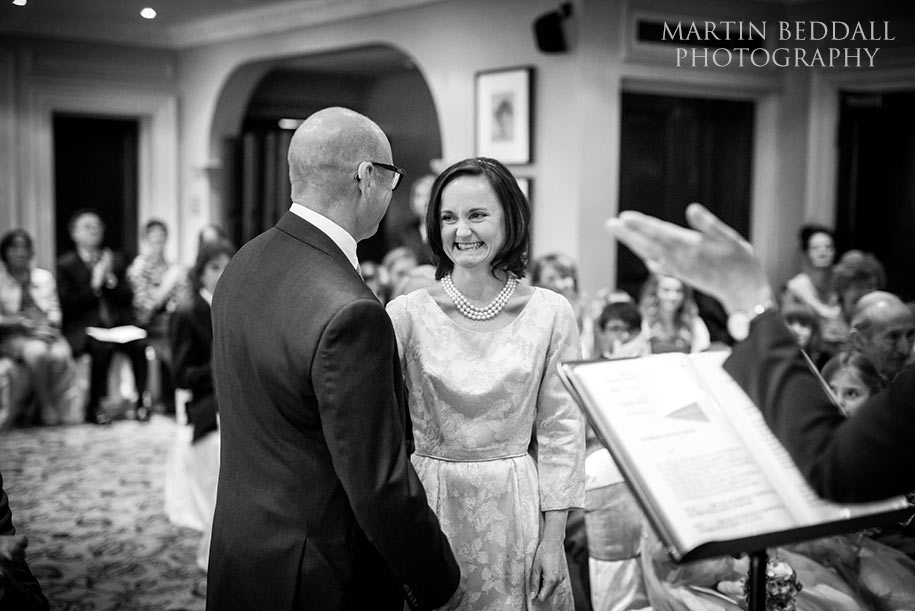 Wedding ceremony at Gorse Hill hotel in Surrey