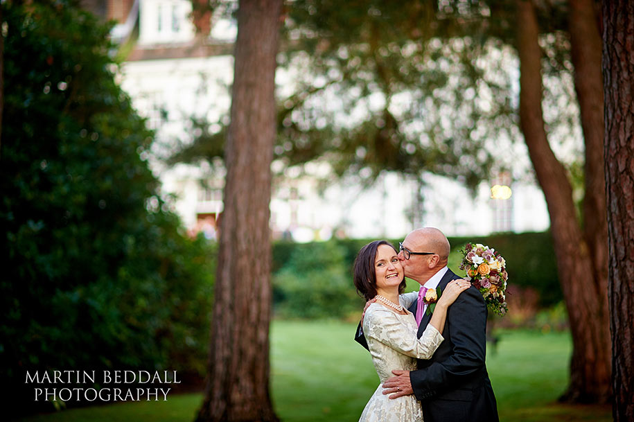 Bride and groom portrait at Gorse Hill hotel