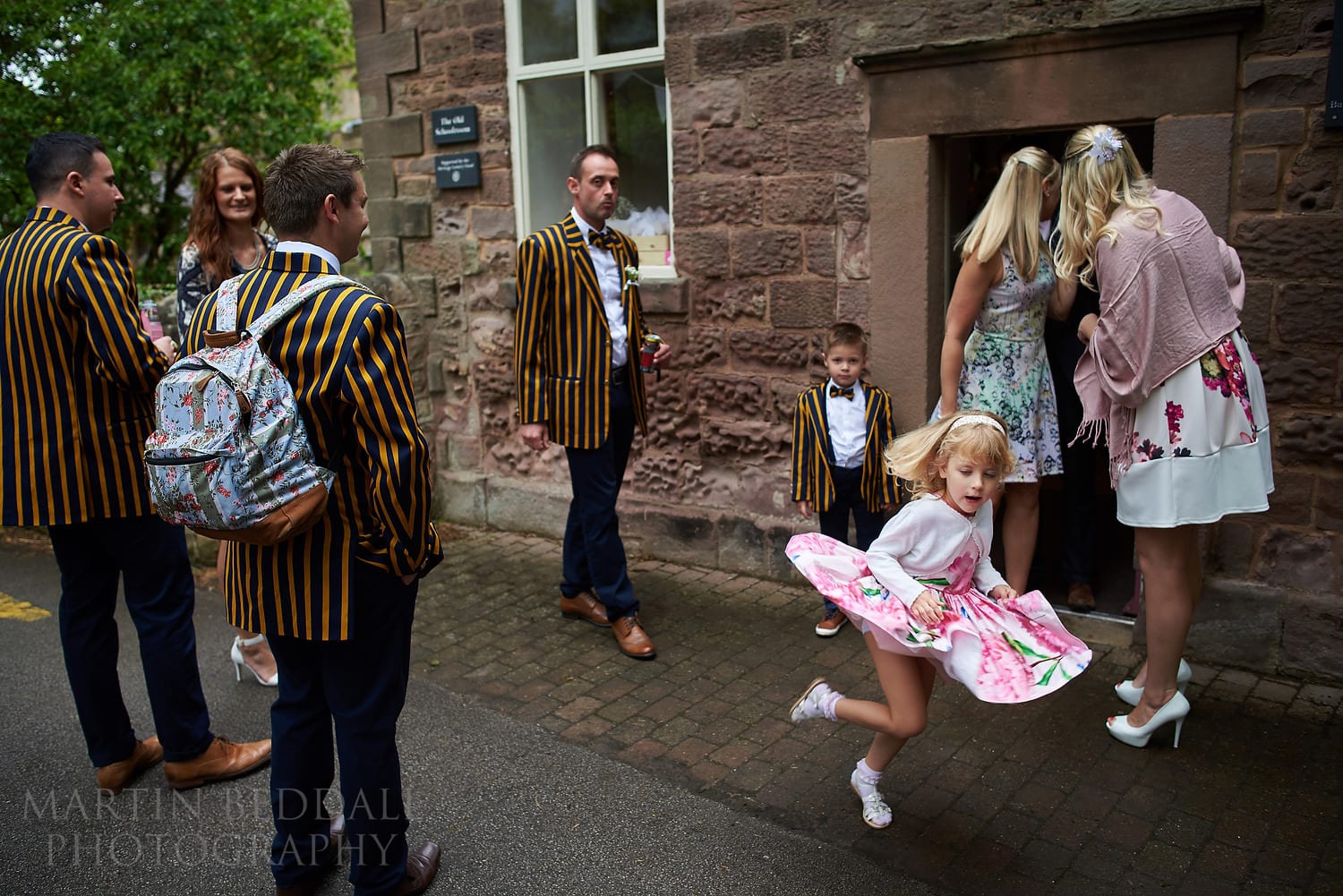 before the wedding ceremony