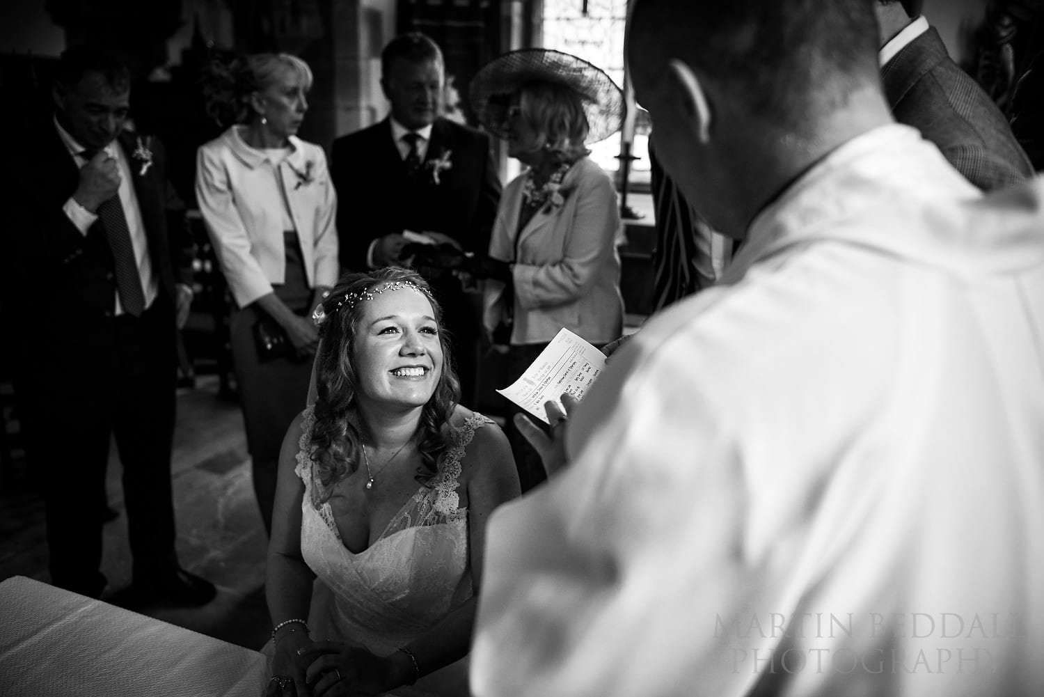 Smiling bride