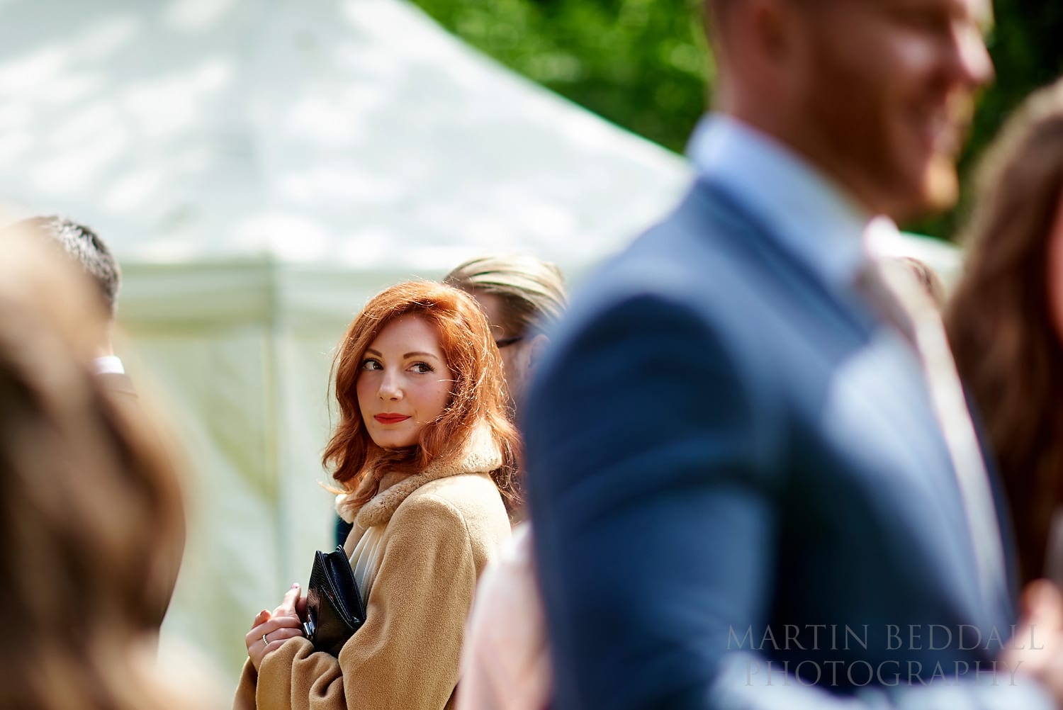 Glamourous wedding guest