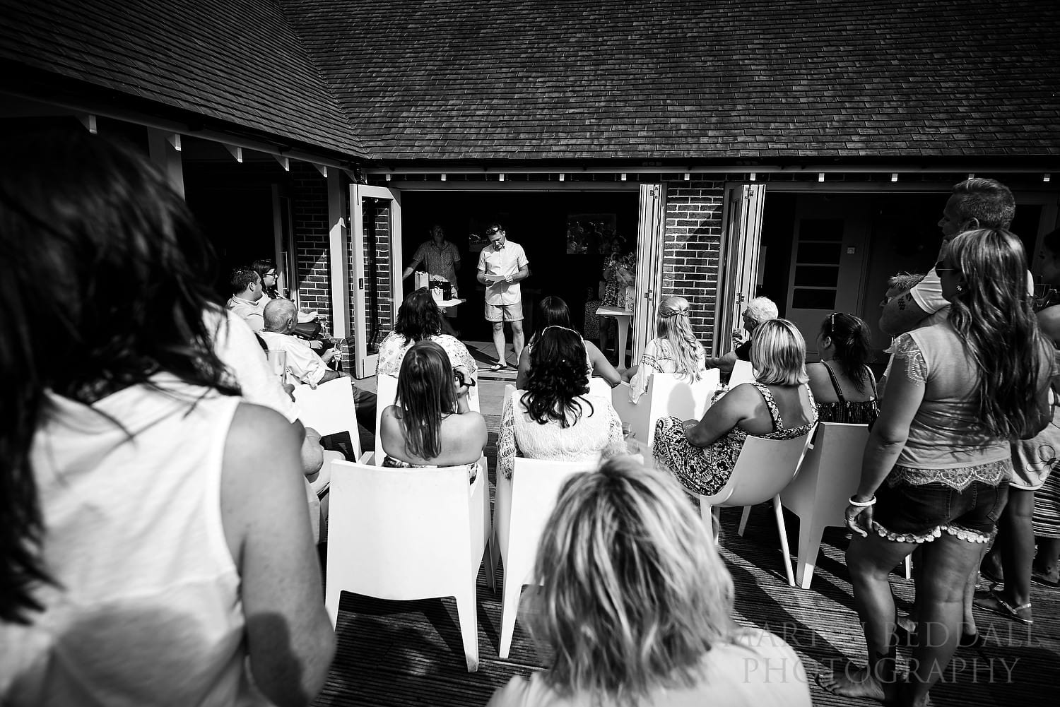 pool party wedding speeches