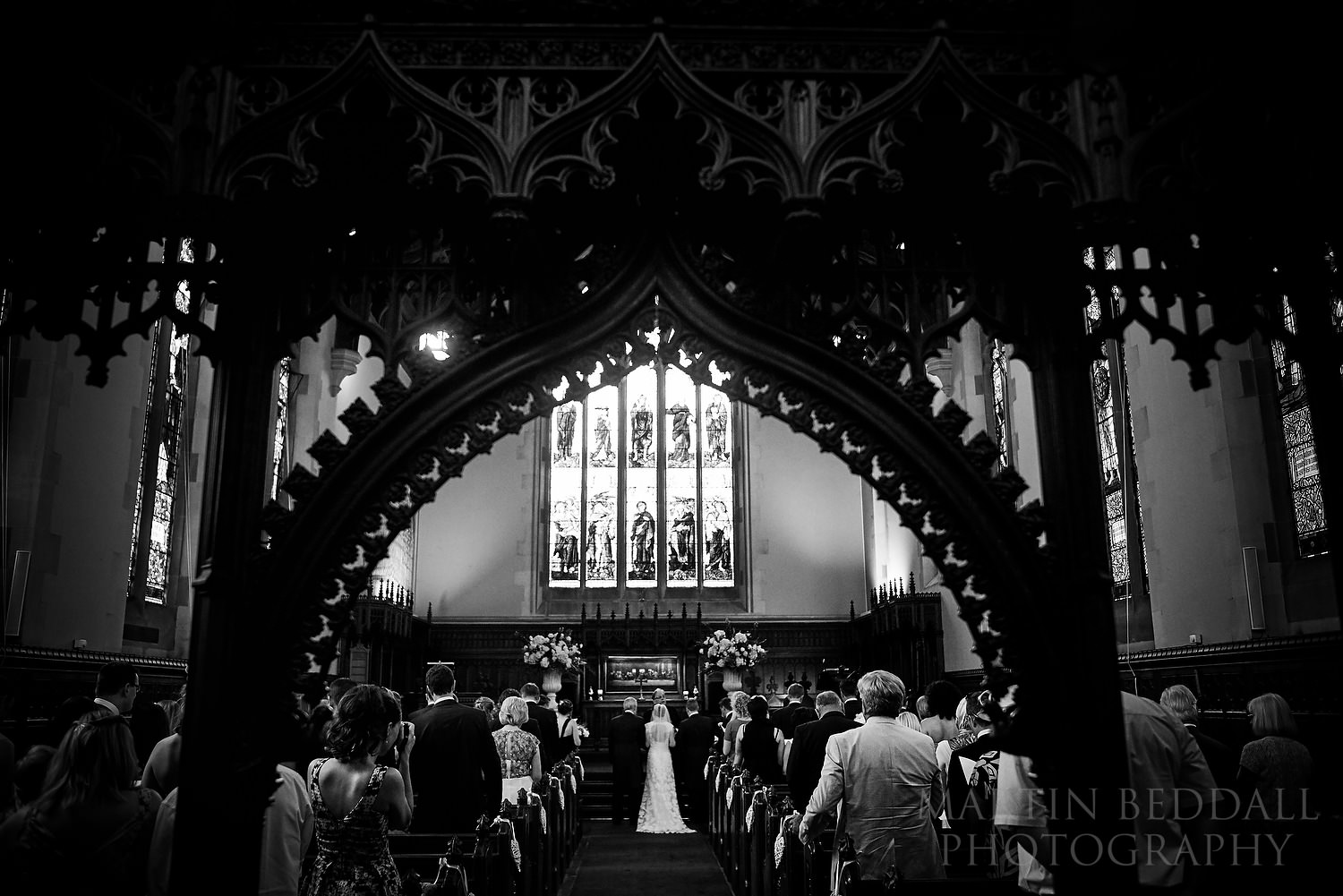 Wedding ceremony at Harris Manchester College Chapel