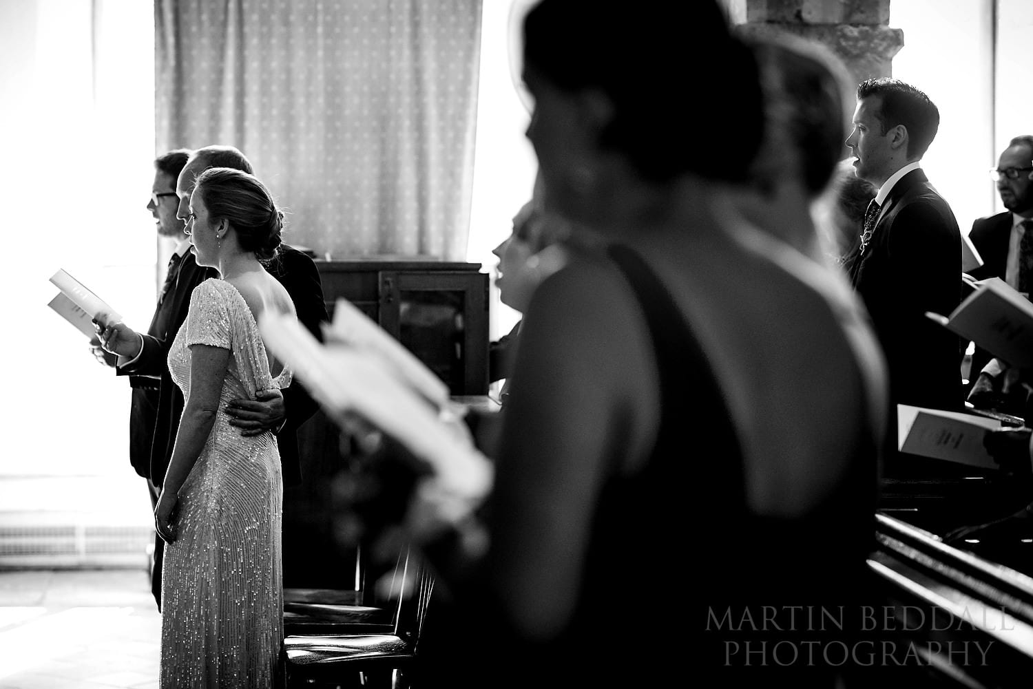 Singing hymns