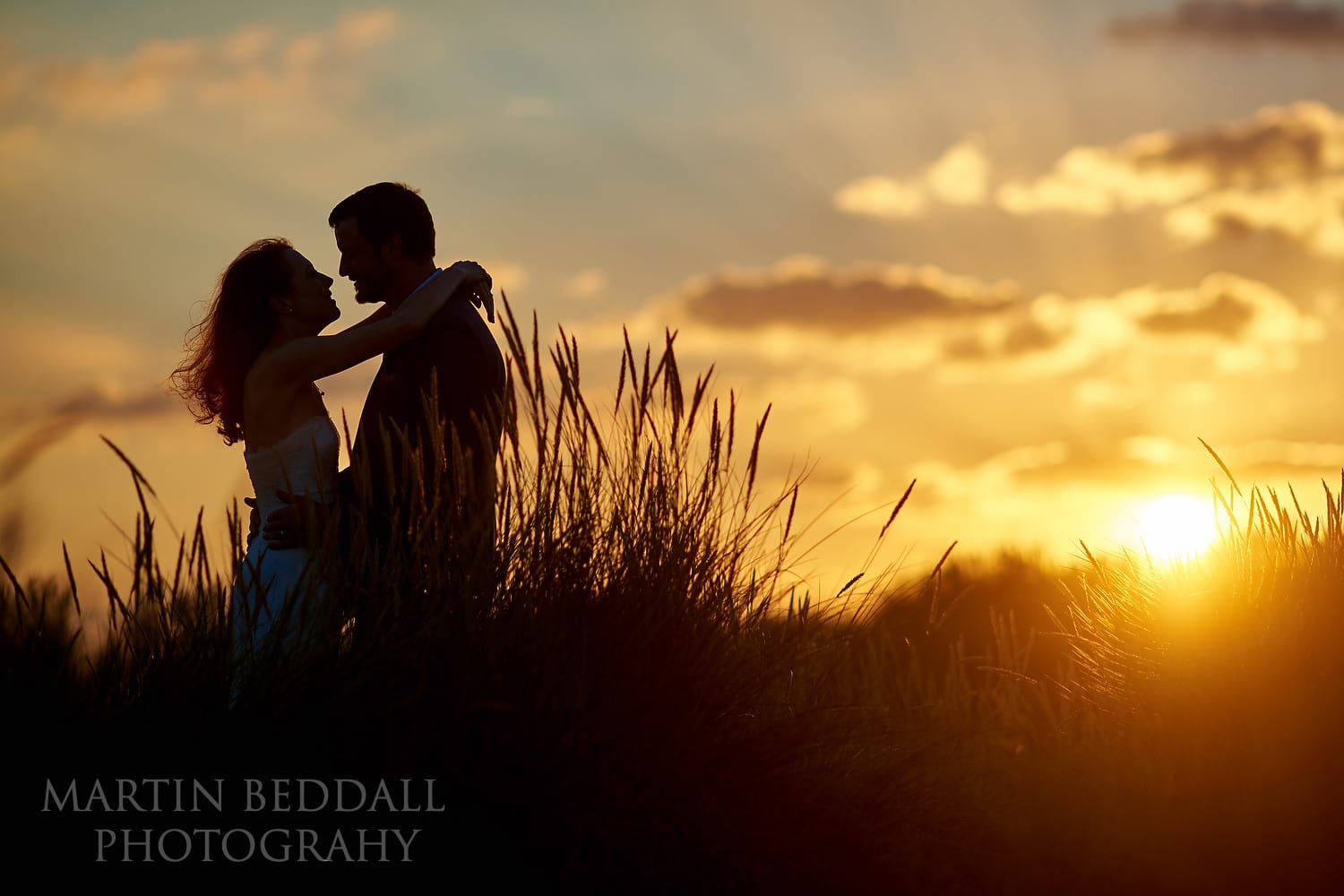 Gallivant wedding sunset picture