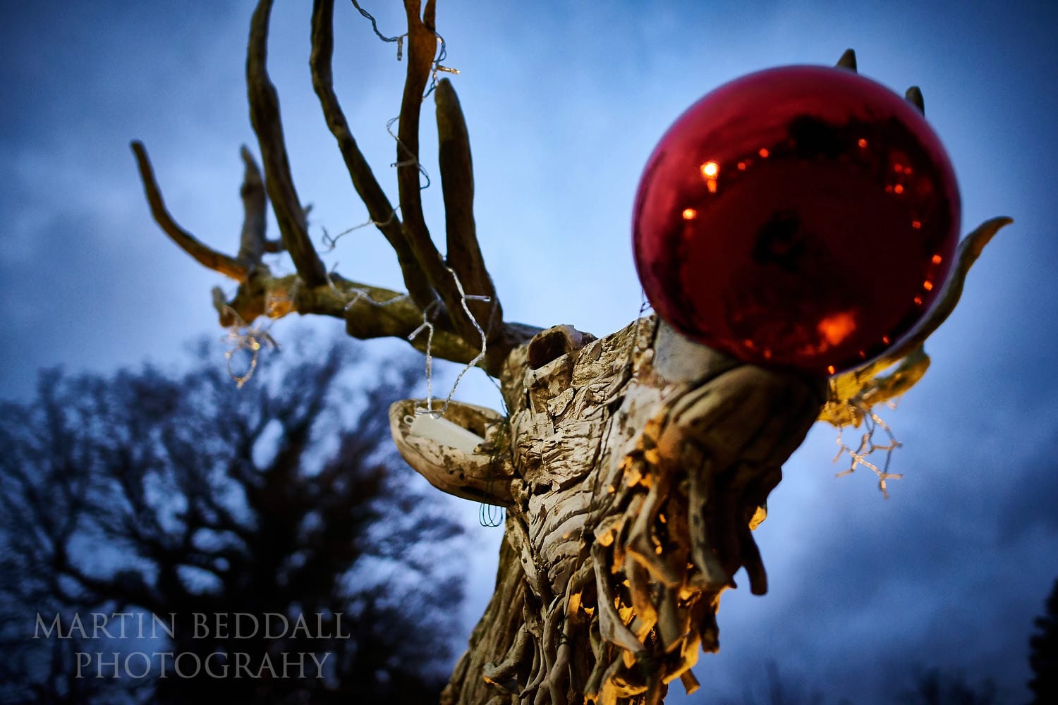 Christmas decorations at Oakley Court