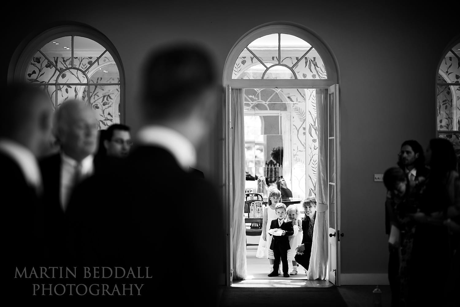 Start of the wedding ceremony at Braxted Park