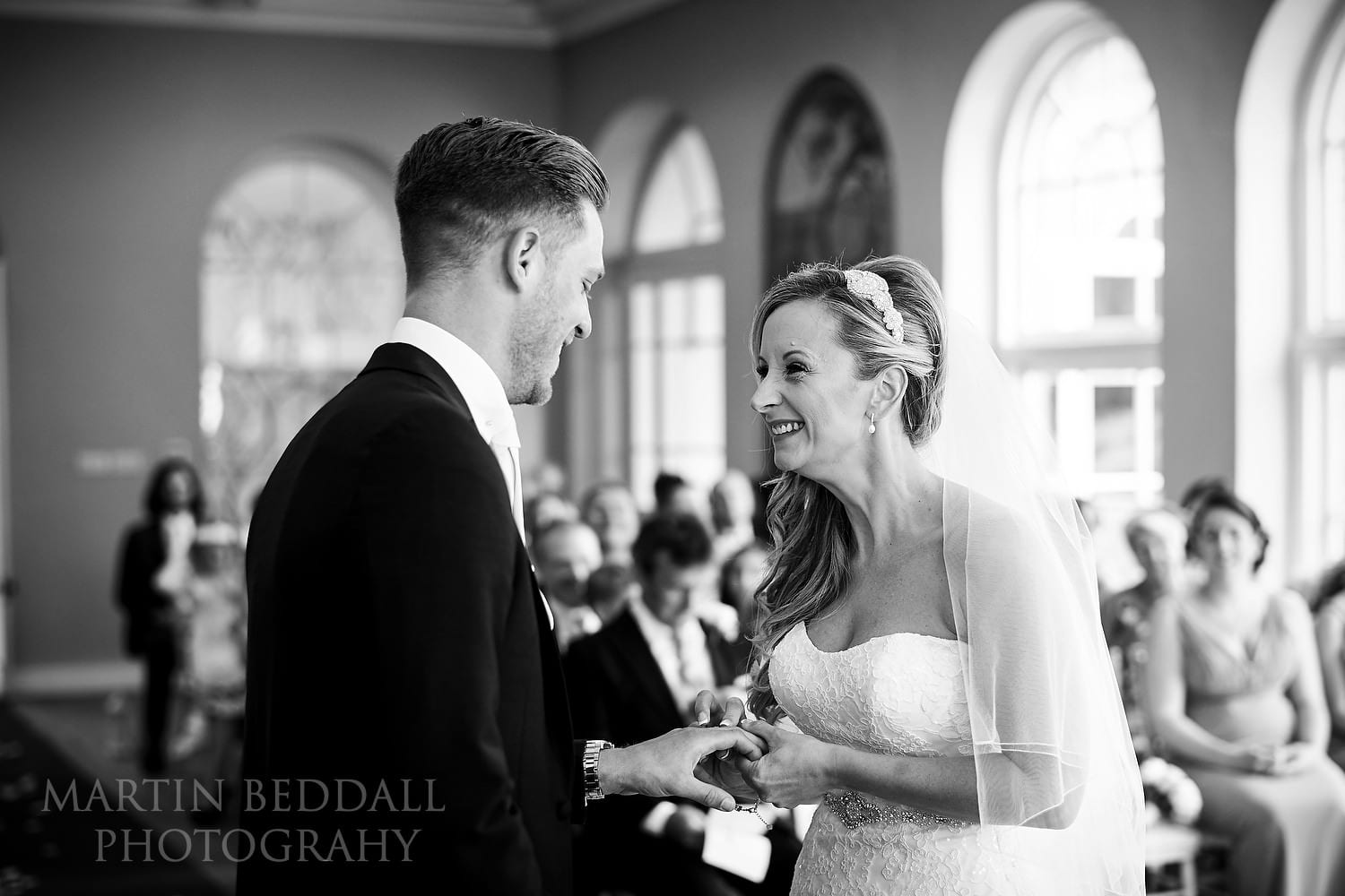 wedding ceremony at Braxted Park