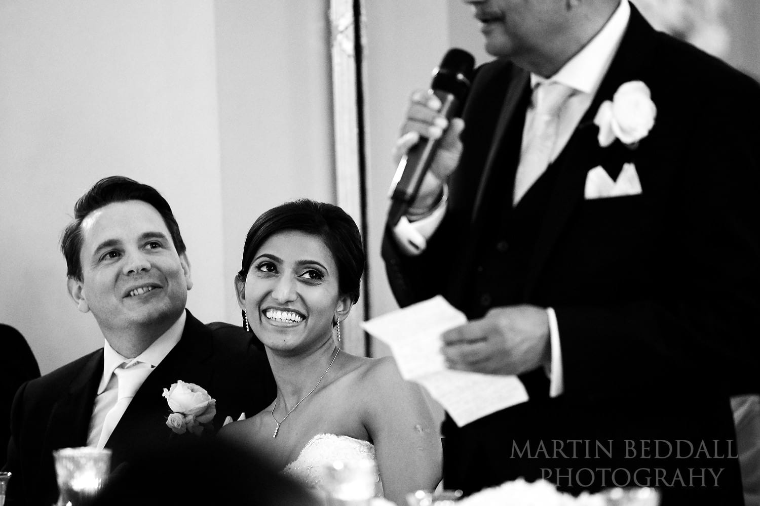 Wedding speeches at the Lansdowne Club